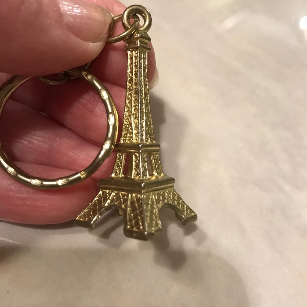Final SaleEiffel Tower PurseHang Gold Charm/Key F…